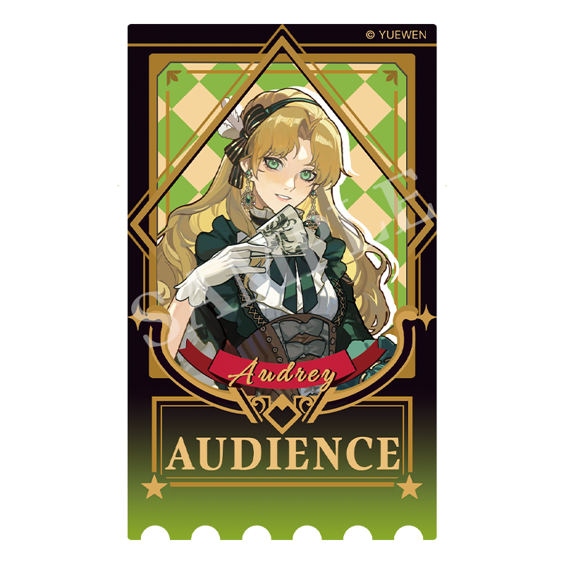 LOTM丨Circus series relief bronzing ticket stub acrylic card