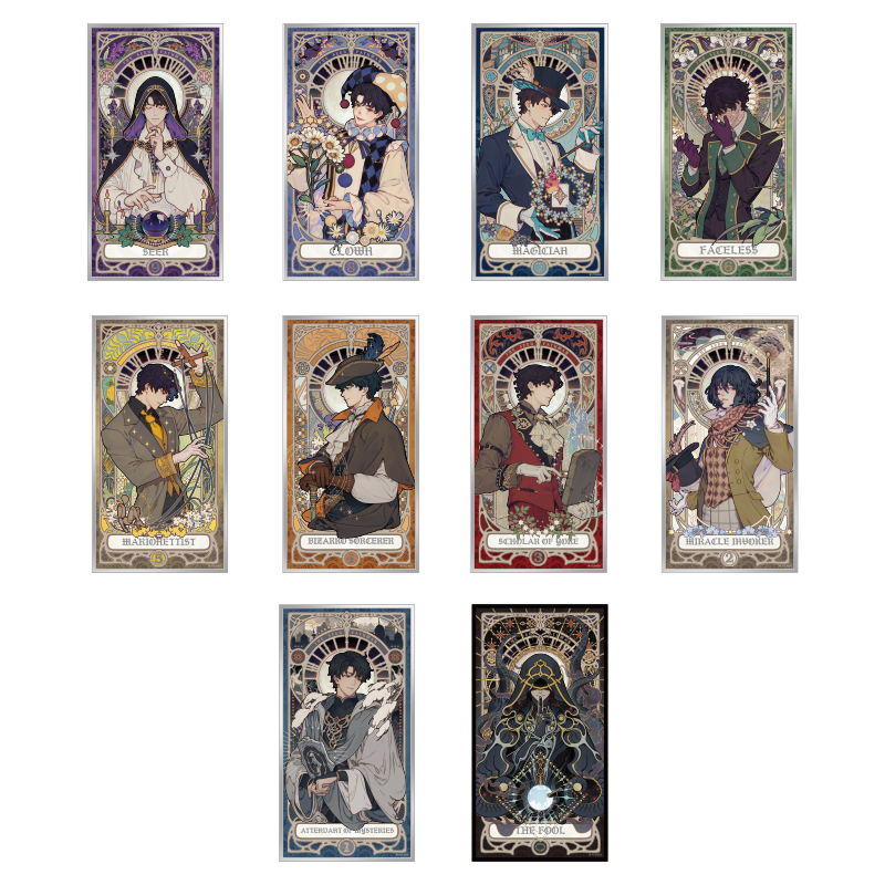 LOTM丨Oracle Series Double Glitter Acrylic Paper Fool Klein Birthday Periphera