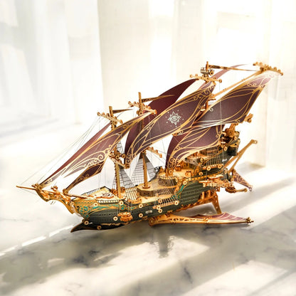 LOTM | Cattleya‘s The Future Ship Wooden Model 500peices 3D Model Puzzle