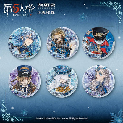 Identity V | Frozen Kingdom Series Pins Tin Badge Collection 7 Distinct Designs Per Box