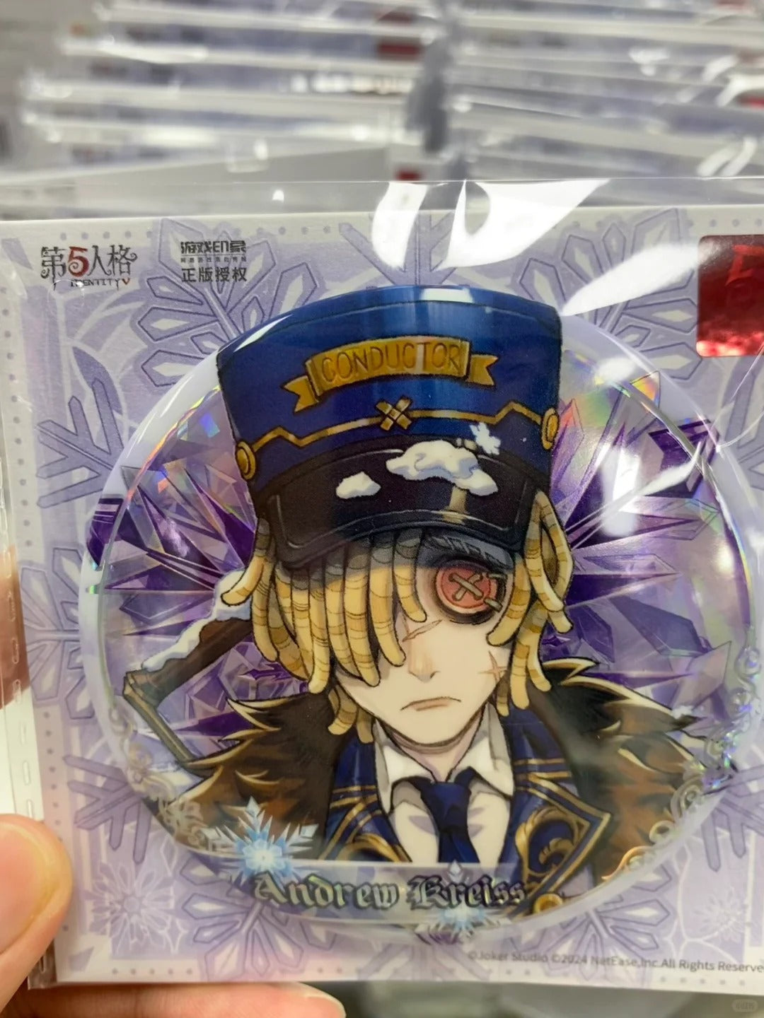 Identity V | Frozen Kingdom Series Pins Tin Badge Collection 7 Distinct Designs Per Box