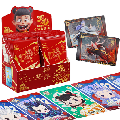 Only on live【L3B BAO MI HUA+4】Nezha 2 Card Blind Box Collectible Card Game Accessories TCG