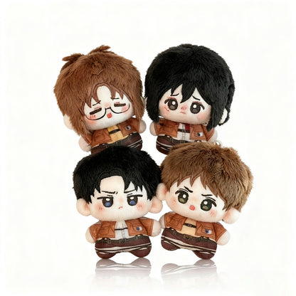 AOT | Cute Cotton Doll Key Chain 10CM Eren Mikasa