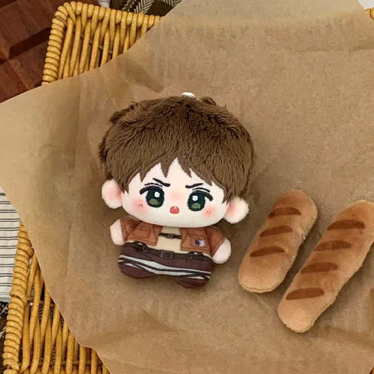AOT | Cute Cotton Doll Key Chain 10CM Eren Mikasa