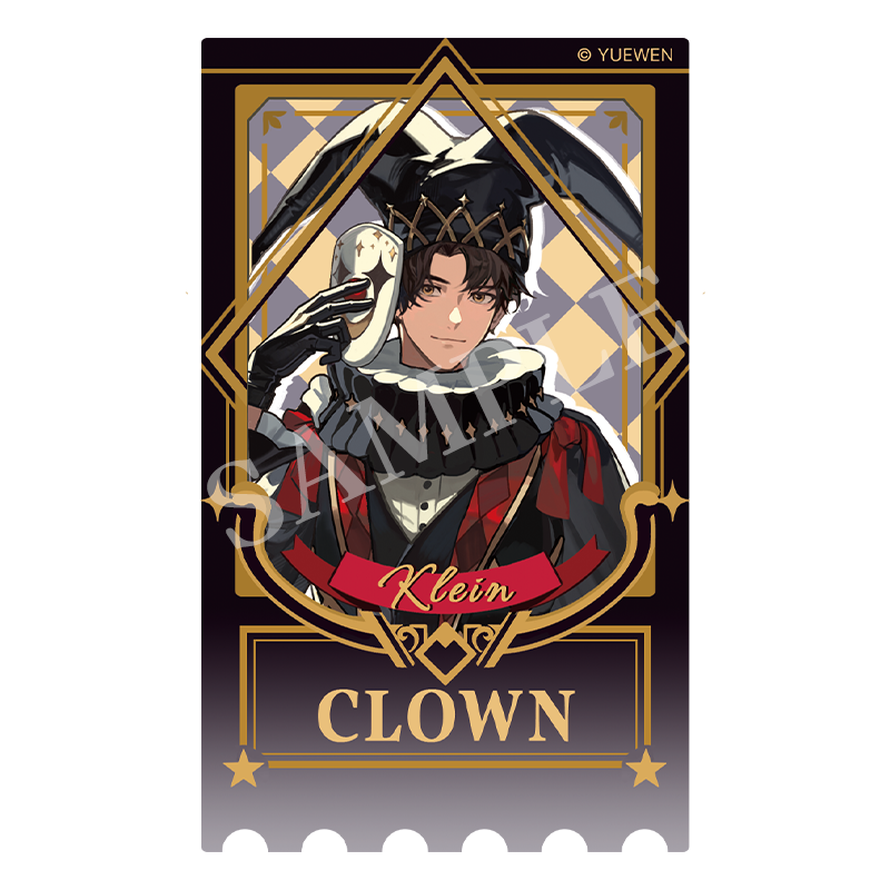 LOTM丨Circus series relief bronzing ticket stub acrylic card