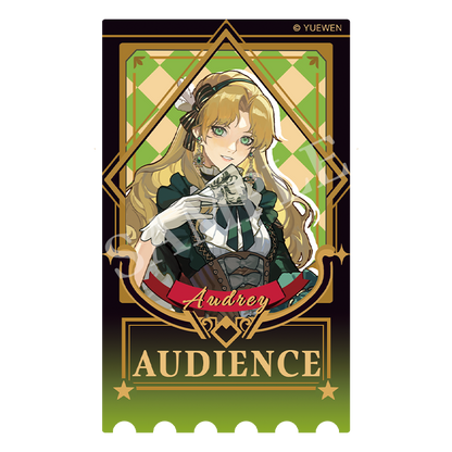 LOTM丨Circus series relief bronzing ticket stub acrylic card