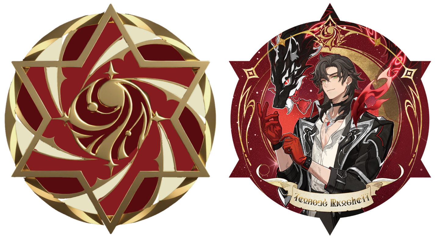 LOTM X Honor of Kings Collab Series Acrylic Photo Card Standee Badges