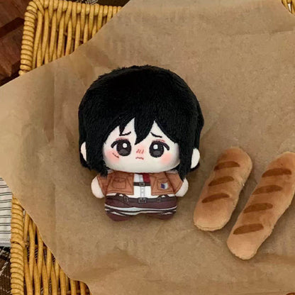 AOT | Cute Cotton Doll Key Chain 10CM Eren Mikasa